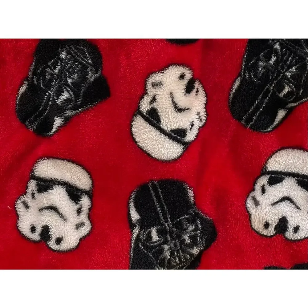 Star Wars Kids Fleece Robe with Belt, Darth Vader, Stormtroopers, Red, Black, 6